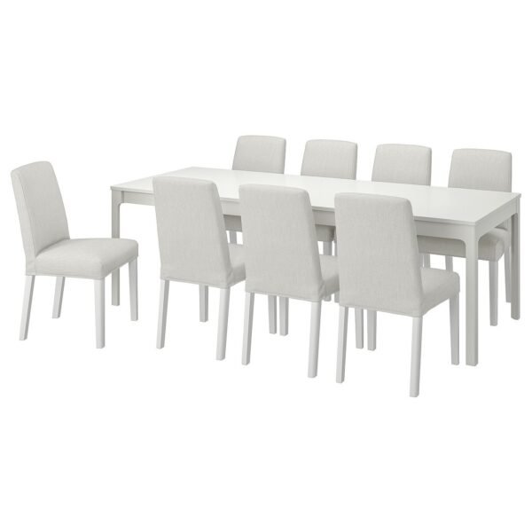 ekedalen-bergmund-table-and-8-chairs-white-white-orrsta-light-grey__1097698_pe865084_s5-1.jpg Nordic Gather 8 – Table and 8 chairs, white white/Orrsta light grey, 180/240 cm