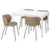 ekedalen-krylbo-table-and-4-chairs-white-tonerud-dark-beige__1232012_pe916332_s5-1.jpg Cloudoak Beige Set – Table and 4 chairs, white/Tonerud dark beige, 120/180 cm